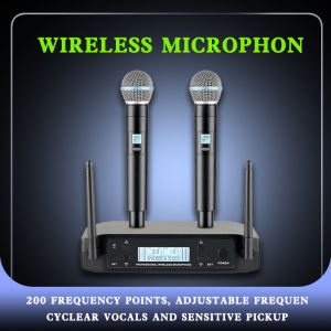 BEIJI GLXD4 Original UHF Professional Wireless Microphone Dual Mic For Party bKaraoke