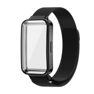 Metal Strap For Huawei Watch Fit 3 Bracelet With TPU Case Screen Protector Soft Film huawei band 9 Replacement Milanese Magnetic Loop Watchband