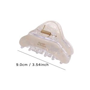 Retro Acetate Shark Hair Grab Clip / Simple Elegant Half Up Hair Claw / French Korean Style Hairpin Daily Women Hair Accessories
