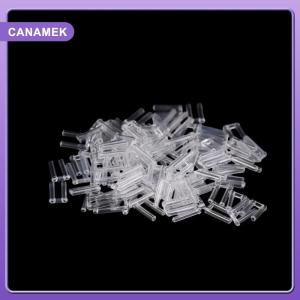 【CANAMEK】 100pcs Rimless Glasses Double Rubber Plug Lock Bushings Eyeglasses Plastic Double Bushing Pins Repair Eyewear Accessories