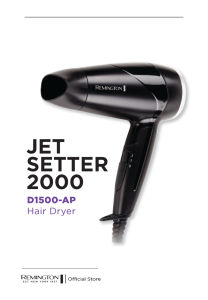 Remington Hairdryer / Pengering Rambut Jet Setter 2000 D1500