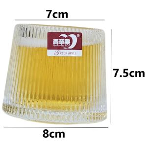 Hộp 6 ly thủy tinh DELI KB148B 170ml đáy lồi xoay chống đổ - Ly rượu cocktail nước