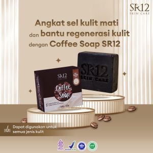 COFFEE SOAP SABUN KOPI  SR12 / SABUN WAJAH FLEK HITAM DAN BEKAS JERAWAT