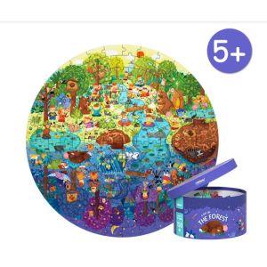 Đồ Chơi Xếp Hình Puzzle MIDEER Dạng Hộp Tròn - 04 Chủ Đề Khu Rừng Vũ Trụ Động vật và Đại dương (150 Mảnh Ghép)