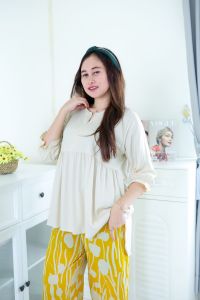 GALERI Oneset Kombinasi Set babydoll terbaru Setelan Jumbo Homie Classy bahan rayon