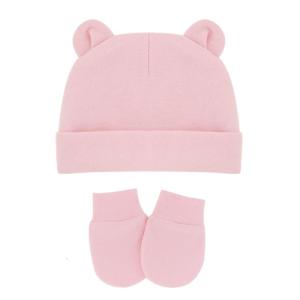 Mũ trẻ em Bộ găng tay mềm sơ sinh Găng Tay Cô Gái chàng trai dệt kim trẻ mới biết đi trẻ sơ sinh mùa đông Dễ Thương Tai Gấu Beanie cap Quà Tặng 0-1 năm