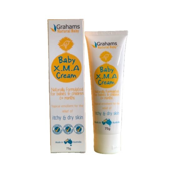 Grahams Baby XMA Cream 75g (exp 6/2025) for relief of dry, itchy & irritated skin of newborns