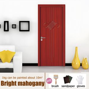 💕Guard the child for 365 days💕 Based wood paint wood varnish wood stain varnish for wood paint for wood wood door paint wood repair filler wooden paint wood colour stain brown water base outdoor Waterproof mildew and anti corrosion Food grade safety and