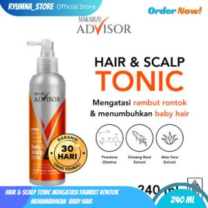 Makarizo Advisor Hair & Scalp Tonic Perawatan Rambut - 2 in 1 Untuk Rambut Rontok dan Ketombe  4.8  4 penilaian