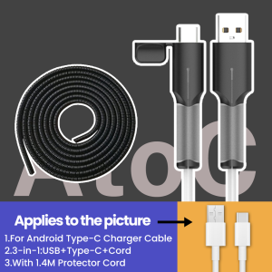 Charger Protector for iPhone/Android Full Cover Ilicone Anti-breaking Cable Protector Charging Cable Winder for iPhone 18/20W Charger Mobile Phone Charger Cable Protector Cover Wire Winder