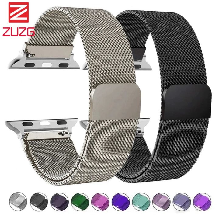 ZUZG Milanese strap For Apple Watch Band Series 10 46mm 42mm 44mm 40mm 45mm  49mm 41mm 38mm Bracelet for iWatch Series 10 SE Ultra
