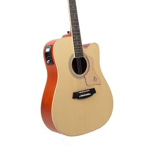 Gitar Akustik Elektrik De Ticco Series Mandalika DTS-01J-NT Fullset Include Softcase