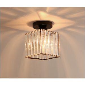 YHLAMP Crystal Light LED Metal Cage Diamond Crystal Ceiling Lights Pendant Lamp Lighting Bedroom Lights Creative Bedroom Ceiling Lamp Personality Chandelier Aisle Light LED Diamond Crystal Ceiling Lights Pendant Lamp Lighting Bedroom Ligh
