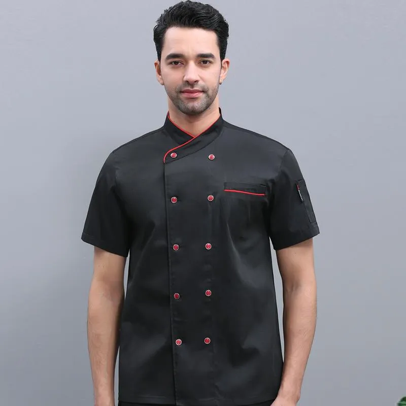 New fashion Chef Uniform Short Sleeve Restaurant Hotel Kitchen