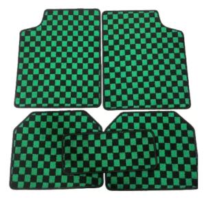 TOYOTA HILUX (2016-2026) 5pcs Carpet Checkmate Dice Dadu Thai Style Chess Mat Car Floor Mat Anti-Slip Karpet Quality Hilux Carpet