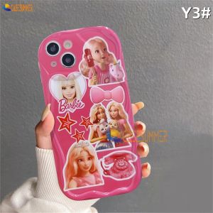 (Lokal Ready) Casesummer Casing hp iPhone 11 12 14 13 12 Pro Max XR 7Plus iPhone 15 Pro Max X XS Max 6s 7 8 6 Plus SE 2020 Barbie model kombinasi aksesori boneka fashion creative silicone phone case