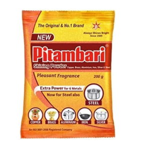 Pitambari Shining Powder for 6 metals - 50g| For 6 metals- Copper Brass Silver Aluminum Steel Iron