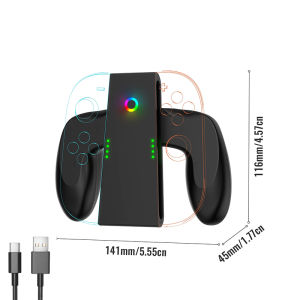 🇸🇬[Ready Stock] For Nintendo Switch 2 Joy-Con 2 Charging Grip Charging Station for Switch 2 Joystick Controllers