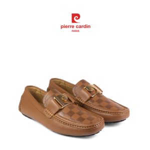 Giày Casual nam giày mọi Pierre Cardin chất liệu da bò thật dập vân 3D đế cao su chống trơn trượt thiết kế sang trọng   PCMFWLH 525