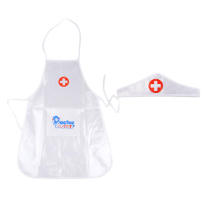 Trẻ Em Trẻ Em y tá bác sĩ Trang Phục Cosplay Tạp dề có thể điều chỉnh Với Mũ Hat Đồng Phục Hiệu Suất bữa tiệc Halloween Mặc Giả Vờ Trò Chơi Đồ Chơi