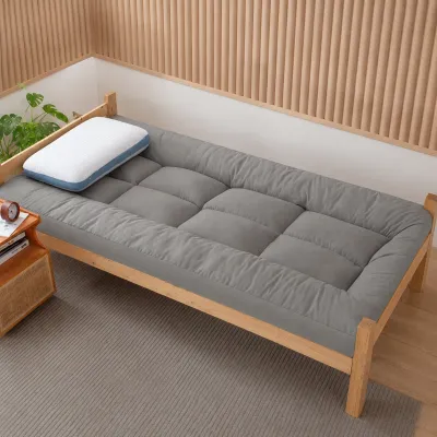 MISO Tatami Mattress Topper 2/4/6CM Foldable Soft Feather Fiber Tilam Single Super Single Baby Student Dorm Bunk Bed