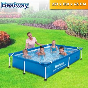 🔥 OFFER 🔥 INTEX /BESTWAY Kolam Renang Kolam Ikan / Renang Akuarium Bingkai Keluli adult Large Size Swimming Pool Kolam Mandi Besar