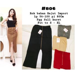 MS 806 rok rajut import pencil skirt (COD ) + ( GRATIS ONGKIR ) skirt knitt import - rok span murah meriah cantik bagus midi official span import / bahan rajut import super strech - di jamin bahan bagus - panjang 7/8- freesize muat bb 70 kg