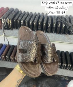 Dép quai ngang da bụng cá sấu đẳng cấp