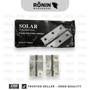 [12set] Engsel tipis stainless SOLAR 2 1/2 3 inch +skrup pintu jendela lemari