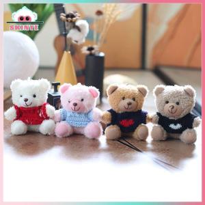 Skinye ✨Ready Stock✨ Kawayi Cute 1 Piece Cute Sweater Bear Plush Pendant Toy Soft Stuffed Animal Small Bear Doll Keychain Lovely Birthday Gifts For Girl Boy