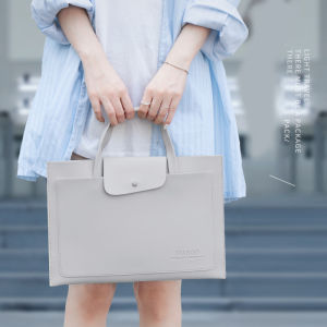 EverToner PU Leather Laptop Bag For Macbook 13.3 14 15.6 Inch Notebook Cover Ultra-thin Tablet Sleeve Portable Case Handbag Briefcase Bags