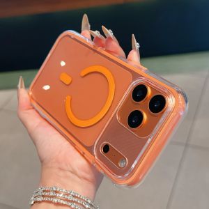 Transparent 2IN1 Airbag Shockproof Magnetic Case For iPhone 17 Air 16 15 14 13 12 11 Pro Max Plus Magsafe Wireless Charge Cover