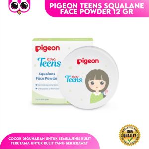 [ Squalance ] Pigeon Teens Squalane Face Powder 12 Gr / Bedak Tabur / Loose Powder