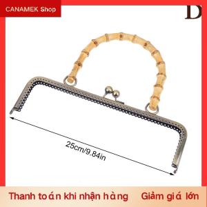 CS 1PC kim loại cổ điển Túi khung hôn Clasp khóa với tre xử lý đồ trang sức móc may ốc vít ví làm nguồn cung cấp