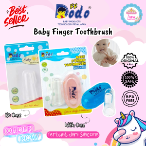 Dodo Baby Finger Toothbrush With Case / Sikat Gigi & Lidah Bayi Terbuat dari Silikon Bpa Free