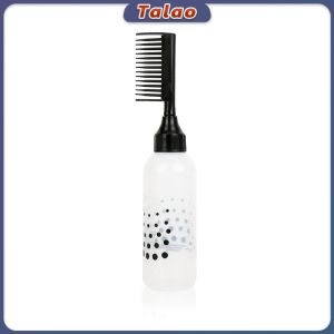 Talao 170ml Hair Dye Applicator Bottle With Root Comb Brush Salon Hair Coloring Styling Tool