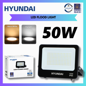 HYUNDAI LED FLOOD LIGHT 10W/30W/50W CCT 3000K/6500K 1YEAR WARRANTY  [SIRIM]