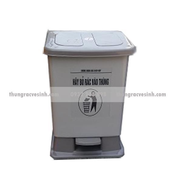 Thùng rác y tế 30 lít _Sóng Vàng