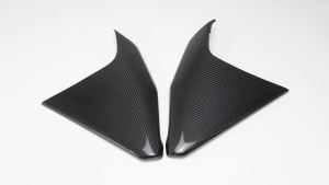 Cornerr Carbon Fiber Car Interior Central Gear Shift On Both Sides Cover Trim For Toyota Land Cruiser 300 LC300 2022-2024 Accessories 5Y6Z3