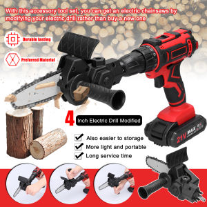 Adaptor Bor Chainsaw 4 - 6" Inch Converter Mesin Gergaji Drill Chain Saw Potong Kayu HX46
