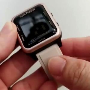 Jam tangan wanita Hush puppies Digital Rubber Free Strap cadangan Rubber Free box dan baterai cadangan