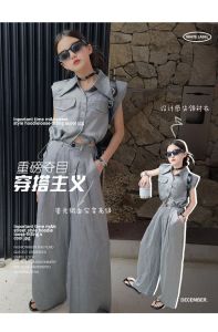 KOREA STYLE GIRLS SETELAN ANAK PEREMPUAN GAYA KOREA ATASAN ROMPI