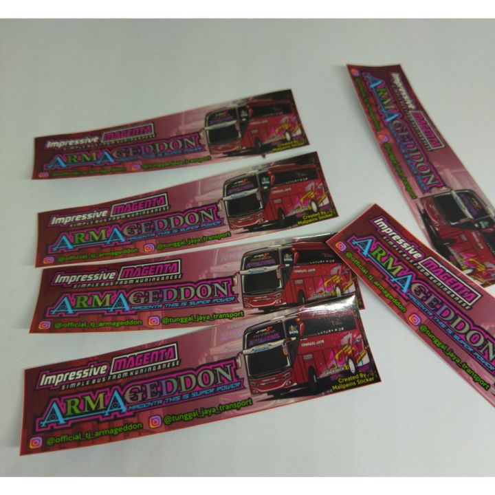 STIKER BIS ARMAGEDON DAN GOLDEN ASLI PO BIS | Lazada Indonesia