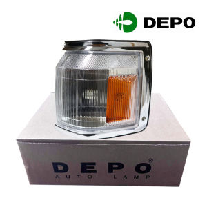 DEPO Toyota Kijang Zace 1992 Left Front Corner Lamp Chrome | LH Signal Light Assembly | OEM Replacement | DEPO-212-1566L-A-1C