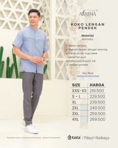 TERMURAH SARIMBIT KEKE AKRIMA SKY BLUE TERBARU KEKINIAN SPESIAL LEBARAN 2026 KONDANGAN HANGOUT