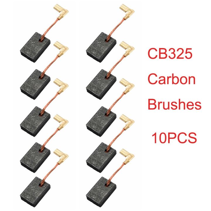 10ชิ้นแปรงถ่าน CB-325 CB325 CB 325อะไหล่ทดแทน194074-2ทำจากวัสดุที่มี ...