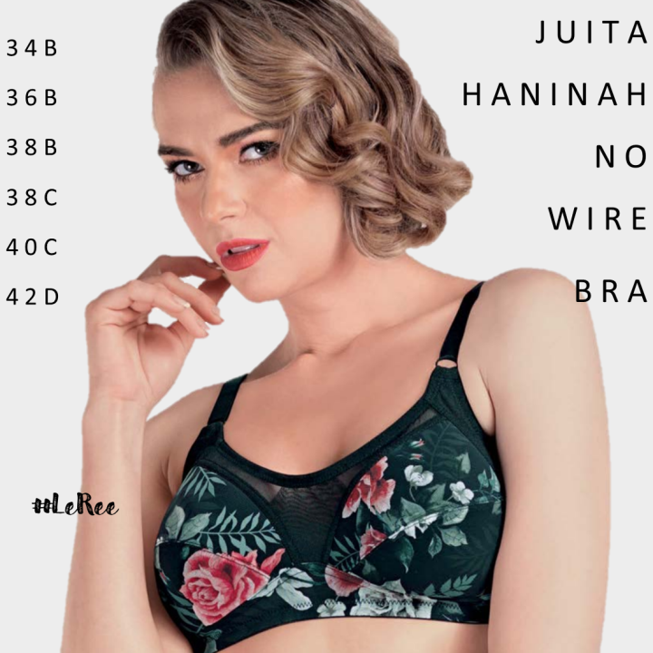 ✽ AVON BRA - Juita Haninah No Wire Bra 【B, C, D 】 42D (Black