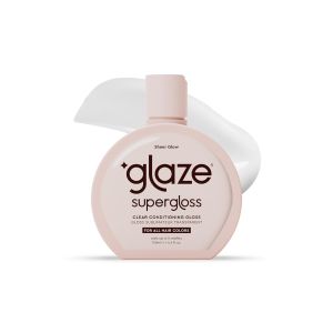 glaze Supergloss Sheer Glow Clear Hair Gloss Mini – Smooths Lightweight Adds Mirror Shine & Improves the look of Damaged Hair – Travel Size 1.7 oz