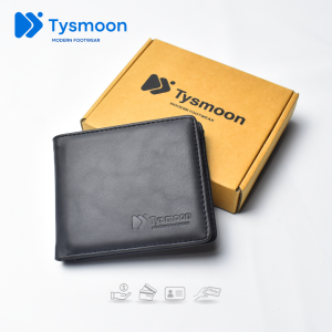 Tysmoon - Dompet Kulit Lipat Lego Series Pria Berkualitas | Dompet Hitam
