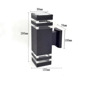 Vimite 50W LED Wall Lamp IP66 Outdoor Waterproof E27 Light Wall Light Nordic Style Outdoor IP67 Waterproof Garden Decoration for Yard Porch Corridor Balcony Lights Household Garden Light